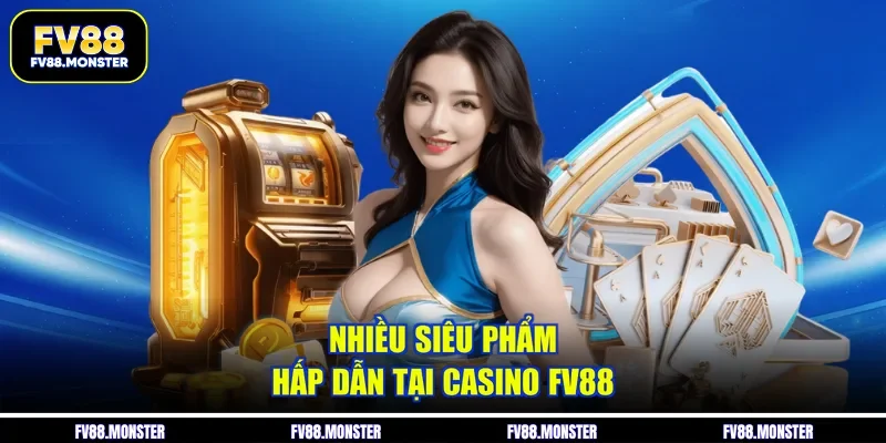 Nhiều siêu phẩm hấp dẫn tại casino FV88